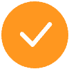 Orange check icon